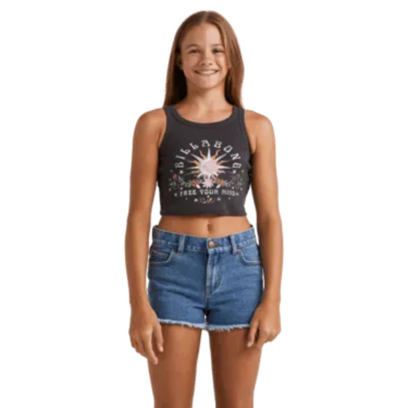 Girls 6-14 Free The Mind Crop Tank