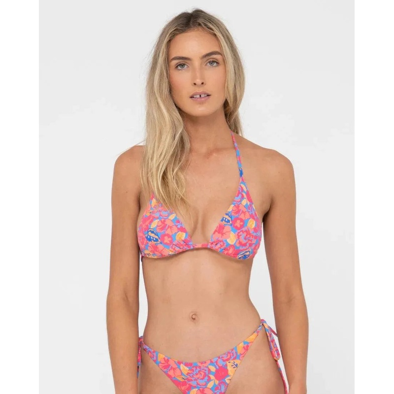 Rio Hibiscus Printed Multiway Bikini Top