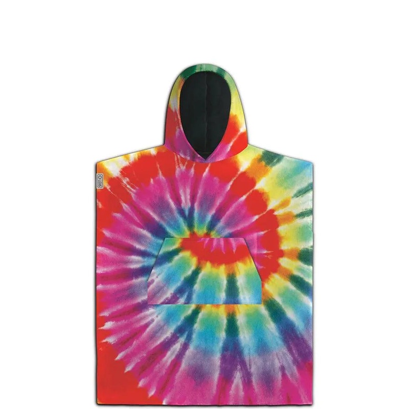 Tie Dye Rainbow Eco Poncho