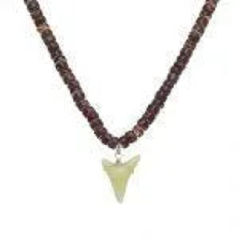 Coconut Bead Choker W/ Resin Tooth