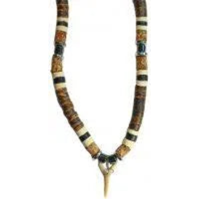 Fossil Shark Teeth Natural Bead Necklace