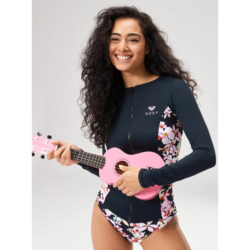 Full Zipped Mix Print Ls Lycra
