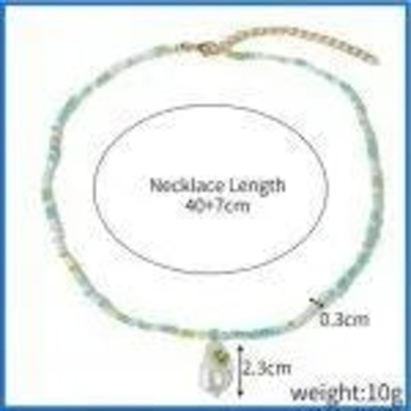 Marine Coloured Beaded Choker W/ Pearl & Flower