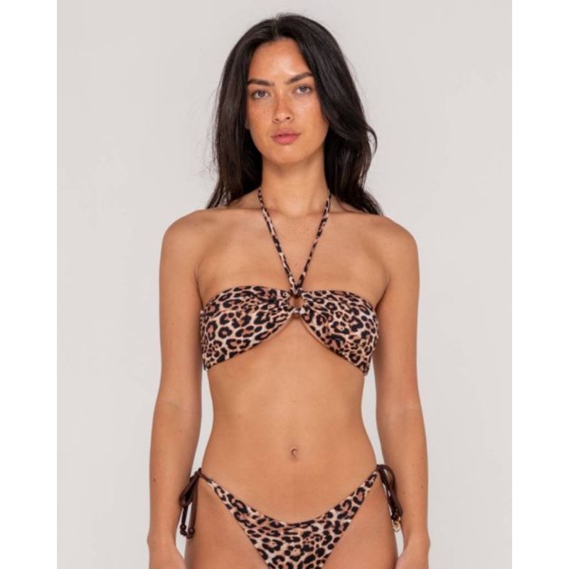 Lennie Leopard Bandeau Top