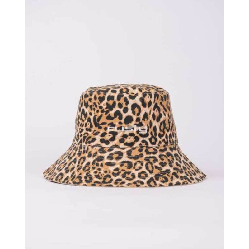 Lennie Leopard Reversible Bucket Hat