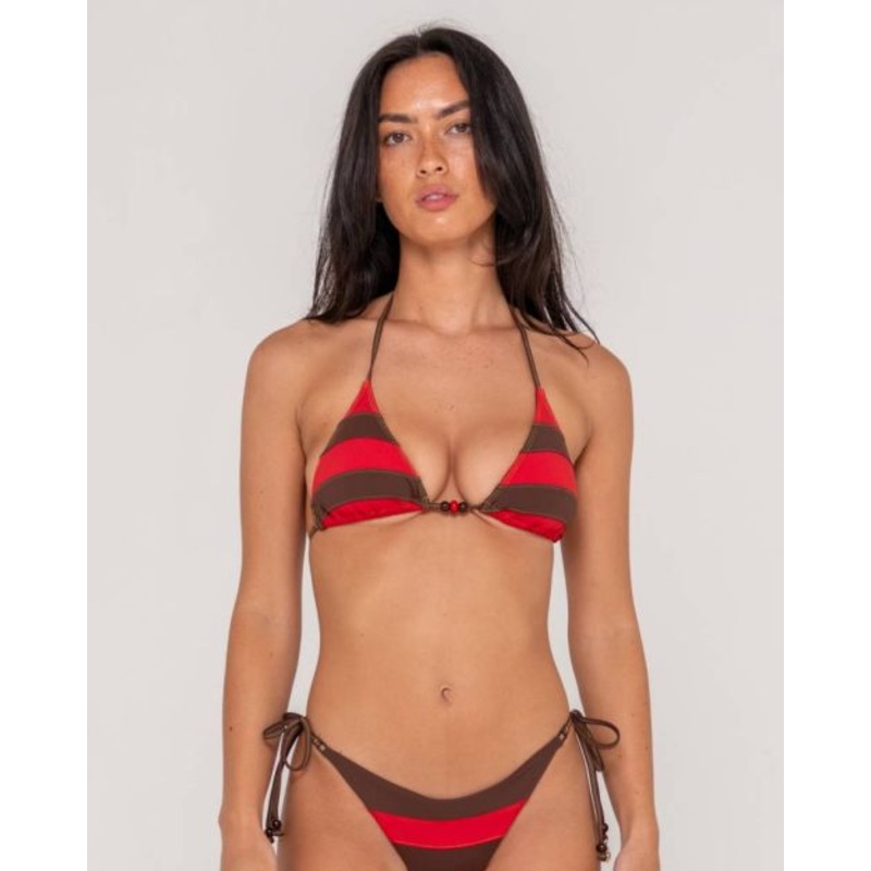 Rack City Contrast Triangle Bikini Top