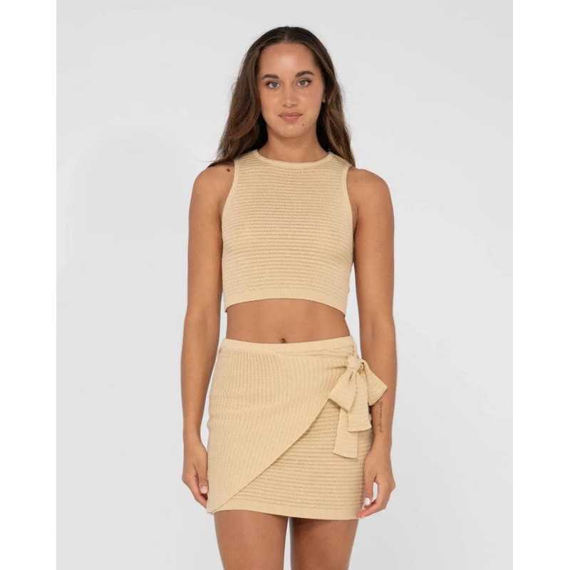 Harri Ribbed Knit Crop Tank Top