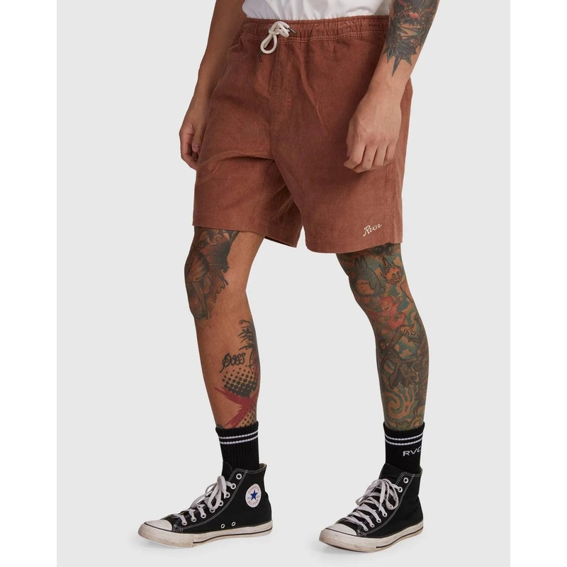 Escape Cord Elastic Script Shorts