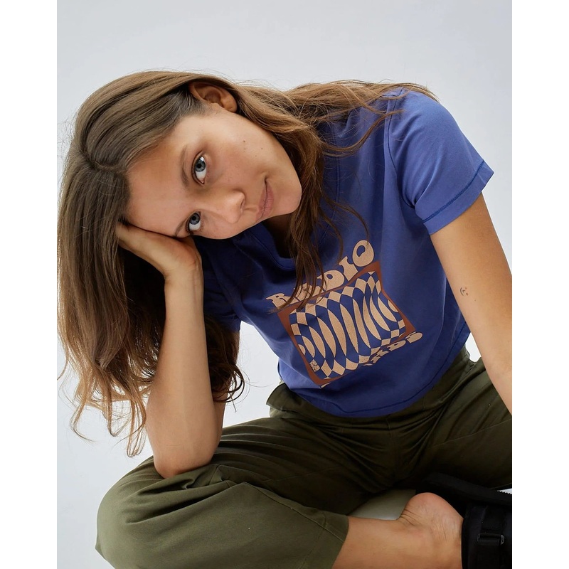 Interrupted Vintage Crop Crew Tee