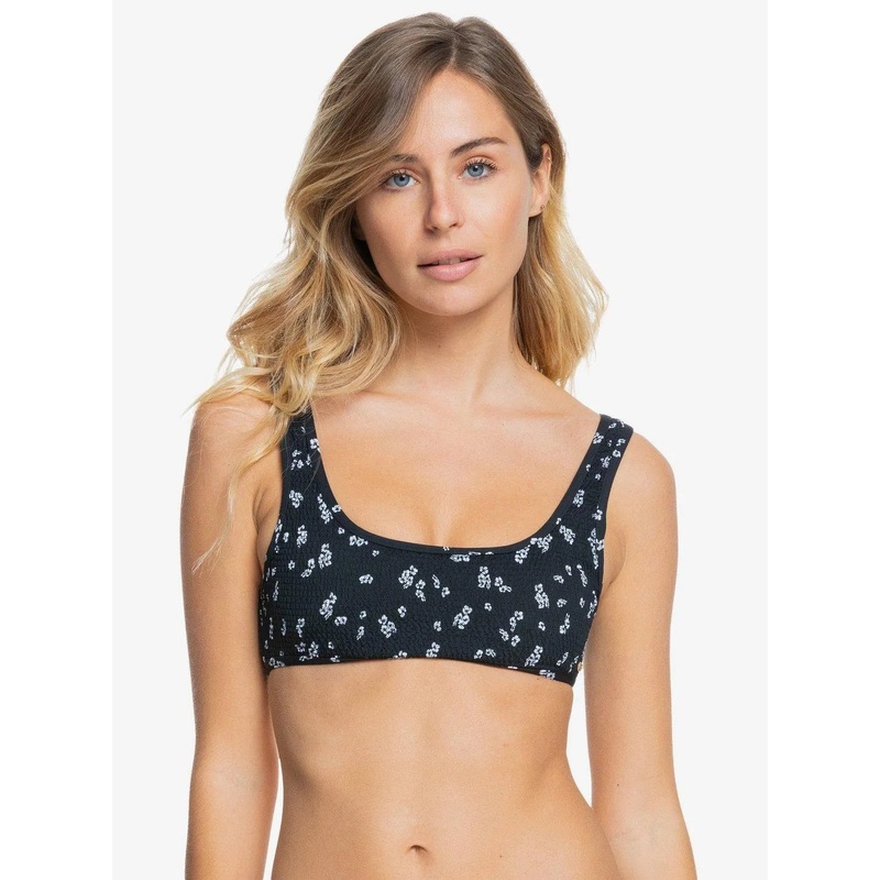 Womens Tropical Oasis Separate Smocked Bralette Bikini Top