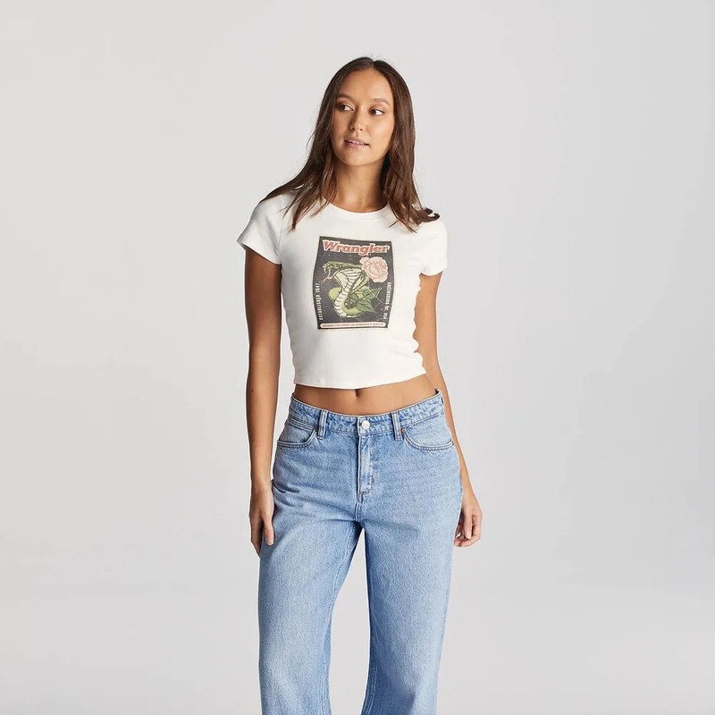 Cobra Rose Baby Rib Tee