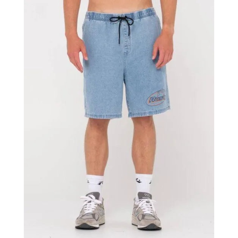 Manila Folder Denim Elastic Short