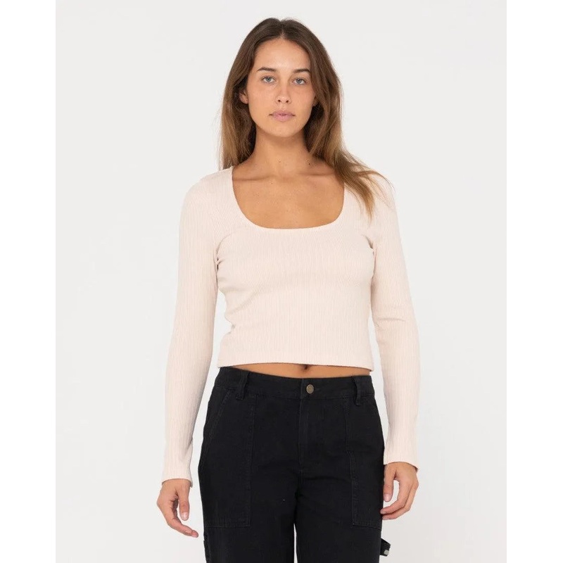 Scarlett Ribbed Long Sleeve Top