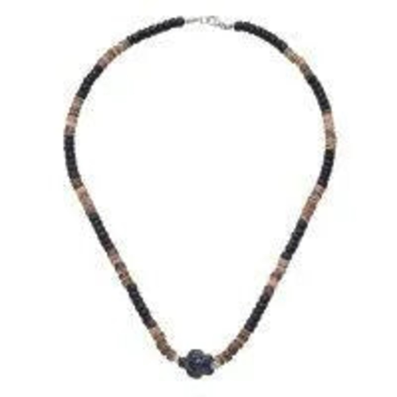 COCONUT CHOKER W/ BLK TURTLE