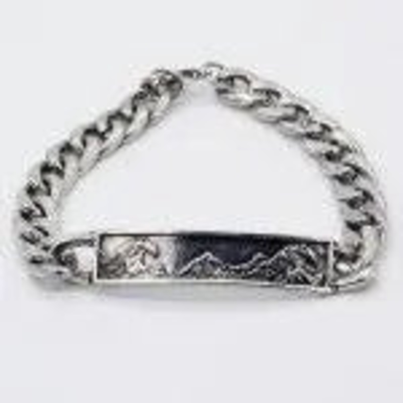 Antique Chain Bracelet W/ Waves