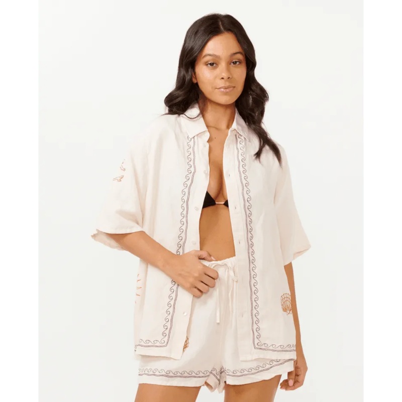 Beach Party Embroidered Shirt