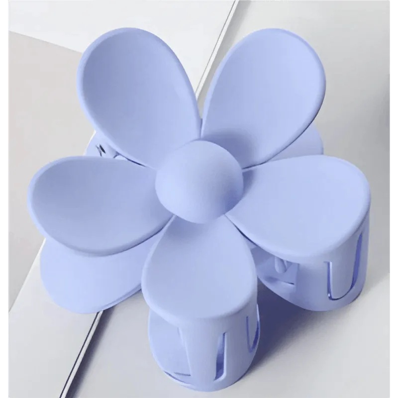 Matte Lilac Daisy Hair Clip