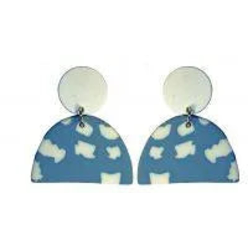 Resin Cloud Earrings