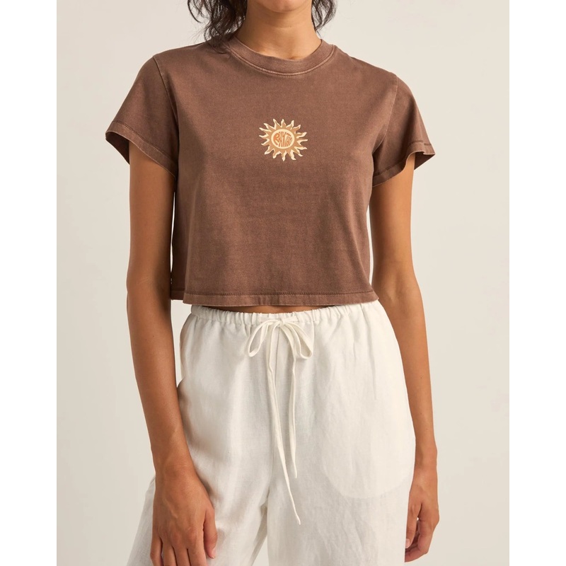Sunshine Crop Crew Tee