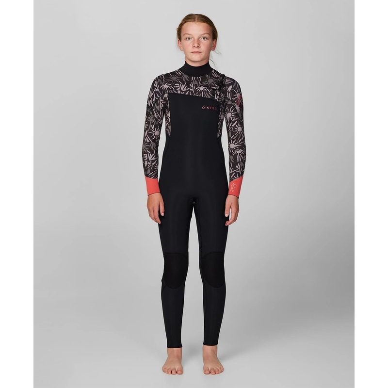 Girl's Bahia 4/3mm Steamer Chest Zip Wetsuit
