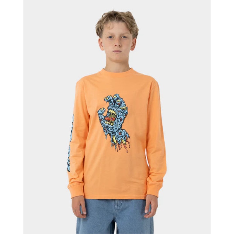SC Decaying Hand Strip Boys Long Sleeve T-shirt