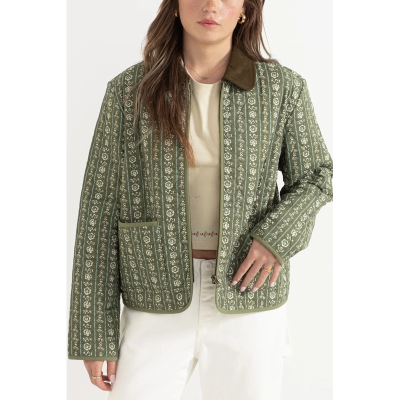 Vintage Floral Quilted Jacket