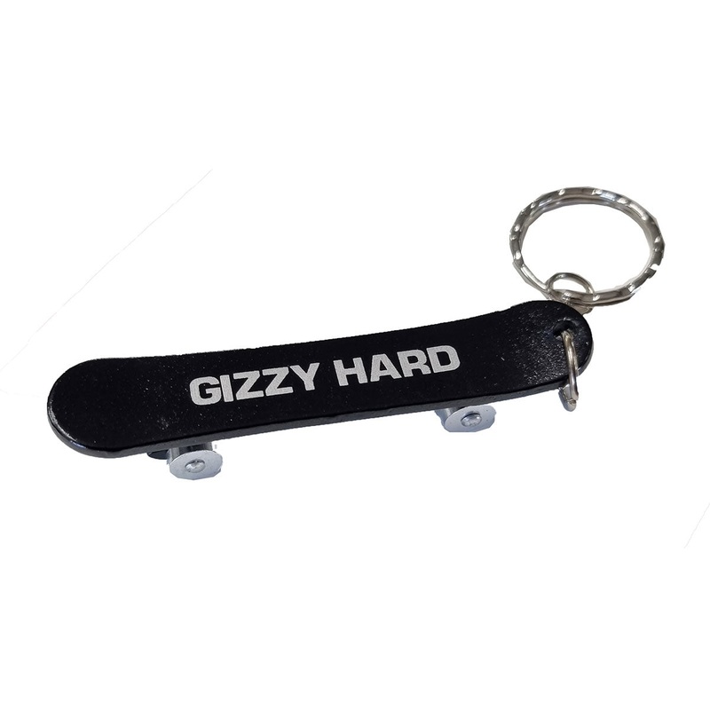 Gizzy Hard Stainless Steel Skateboard Bottle Opener Keyring