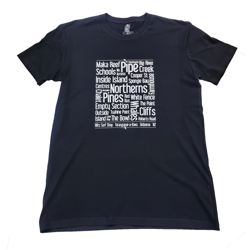 Blitz Gisborne Surf Spot Tee