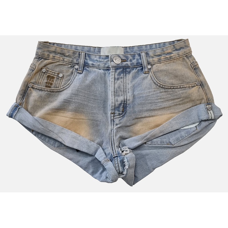 One Teaspoon Palm Springs Bandit Low Waist Denim Shorts - Sum24