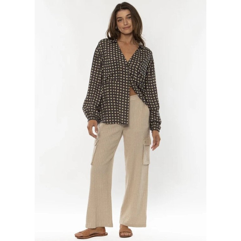 Amuse Society Tricia LS Woven Shirt - Sum24