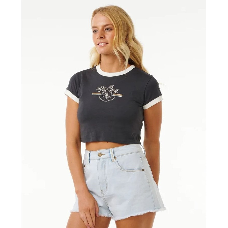 Rip Curl Archive Ringer Baby Tee - Sum24