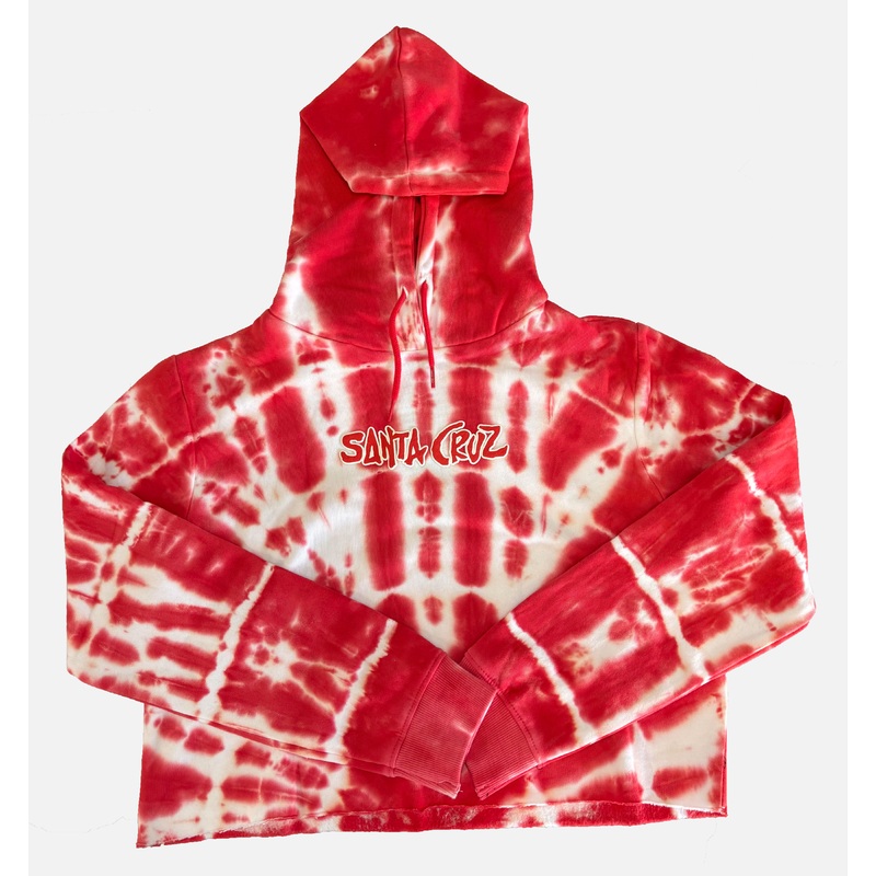 Santa Cruz Girls Tropic Front Strip Crop Hoodie - Sum24