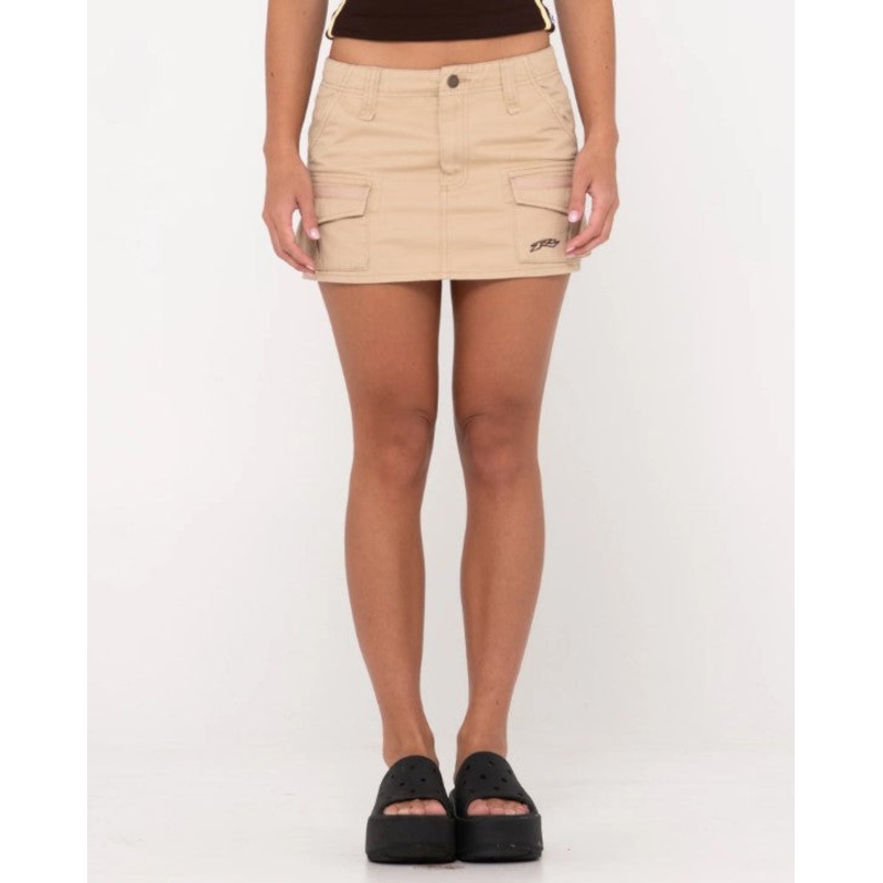 Rusty Tank Girl Low Rise Mini Skirt - Sum24