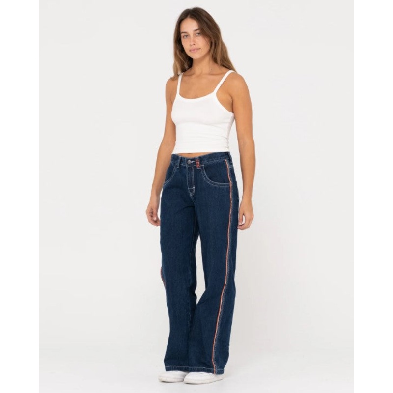Rusty Flip Mommy Low Rise Wide Leg Denim Jeans - Sum24
