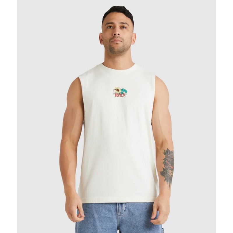 RVCA Floral Park Muscle Top - Sum24