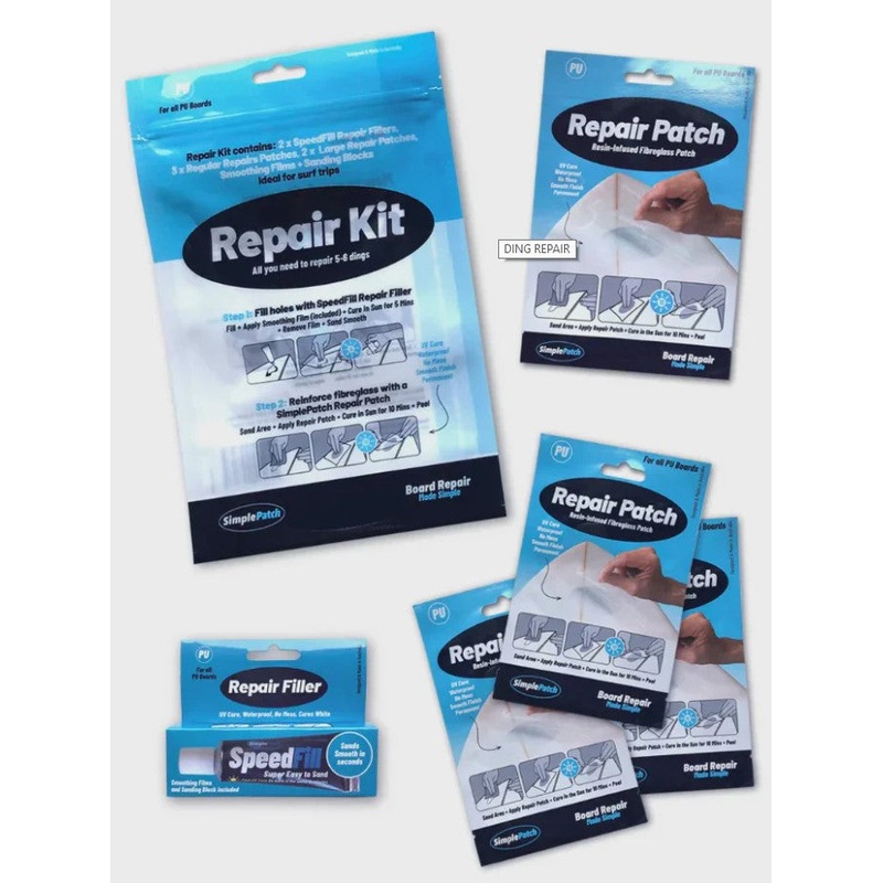Simple Patch PU Surfboard Repair Kit