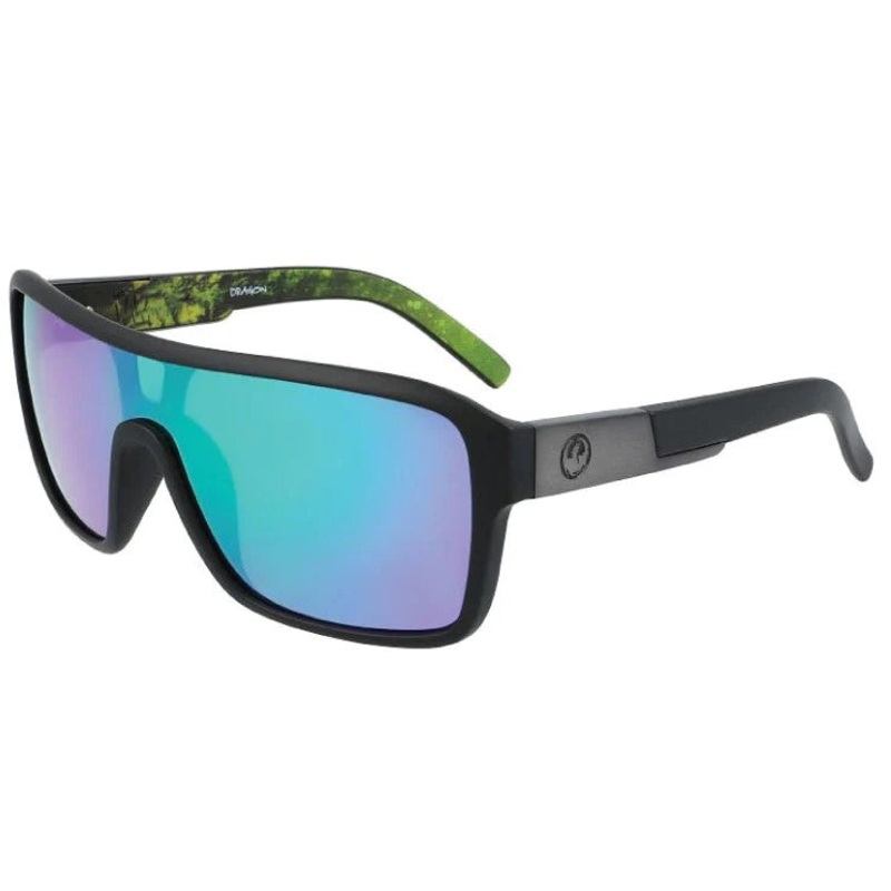 Dragon Remix Matte Black Terrafirma/LL Green Ion Sunglasses