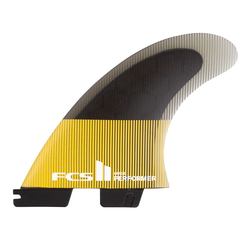 FCS II Performer PC Tri Surfboard Fin Set - medium