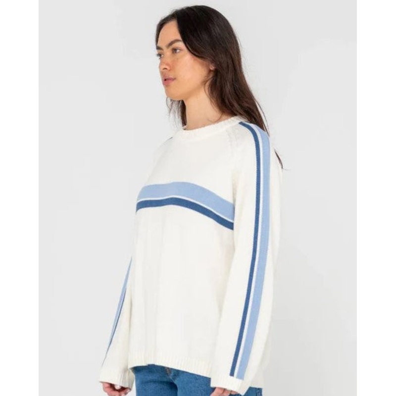 Rusty White Lines Long Sleeve Knit - Win25
