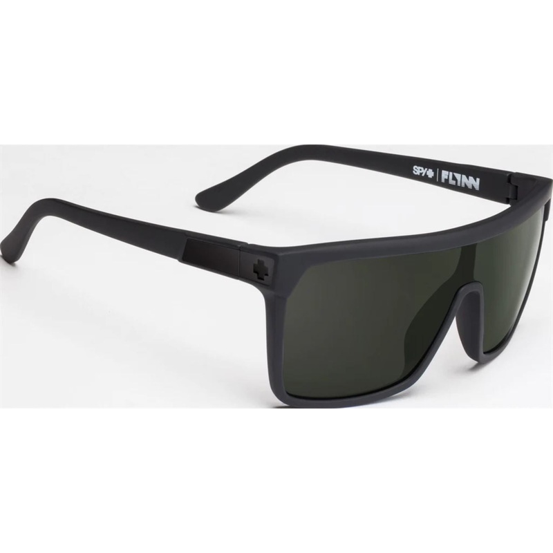 Spy Flynn Soft Mtt Blk/Happy Grey Green Sunglasses