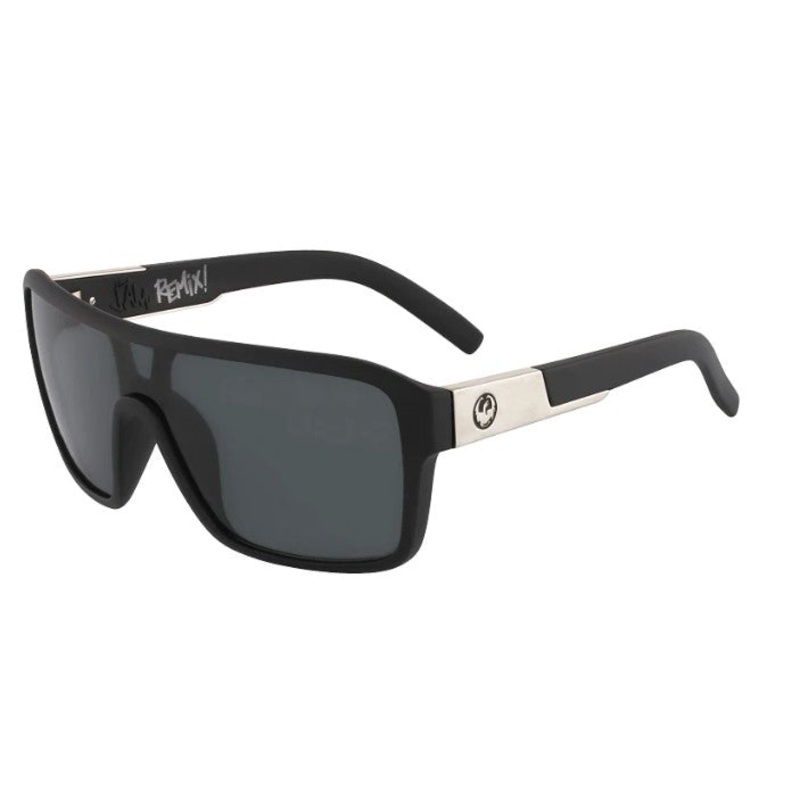 Dragon Remix Matte Black w/LL Smoke Polarised Sunglasses