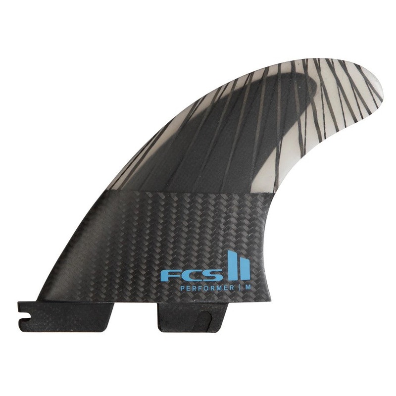 FCS II PERFORMER PC CARBON MED TRI FIN SET