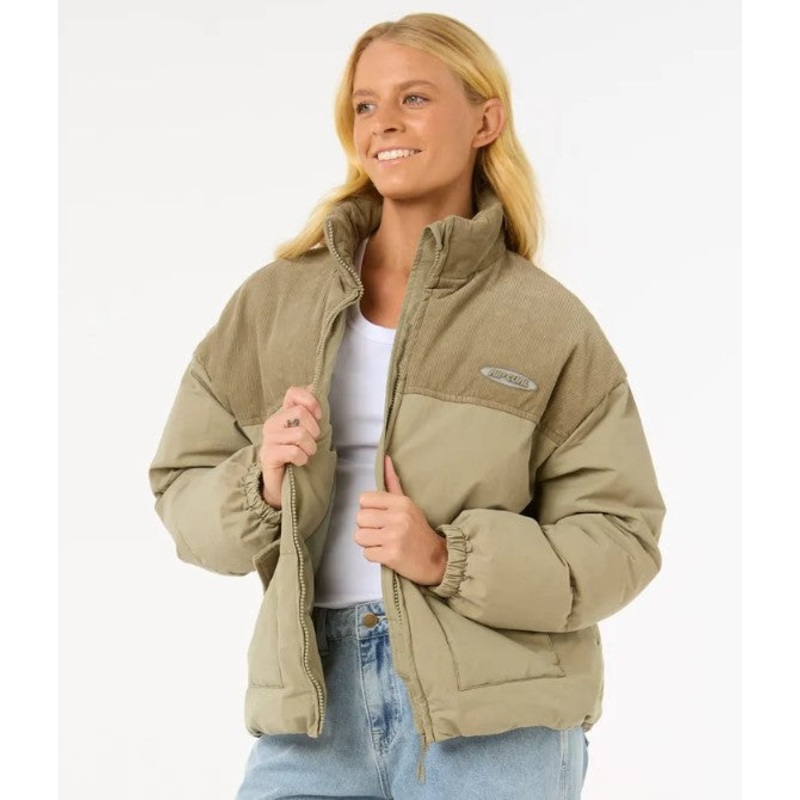 Rip Curl High Tide Mixed Cord Puffer Jacket - Win25
