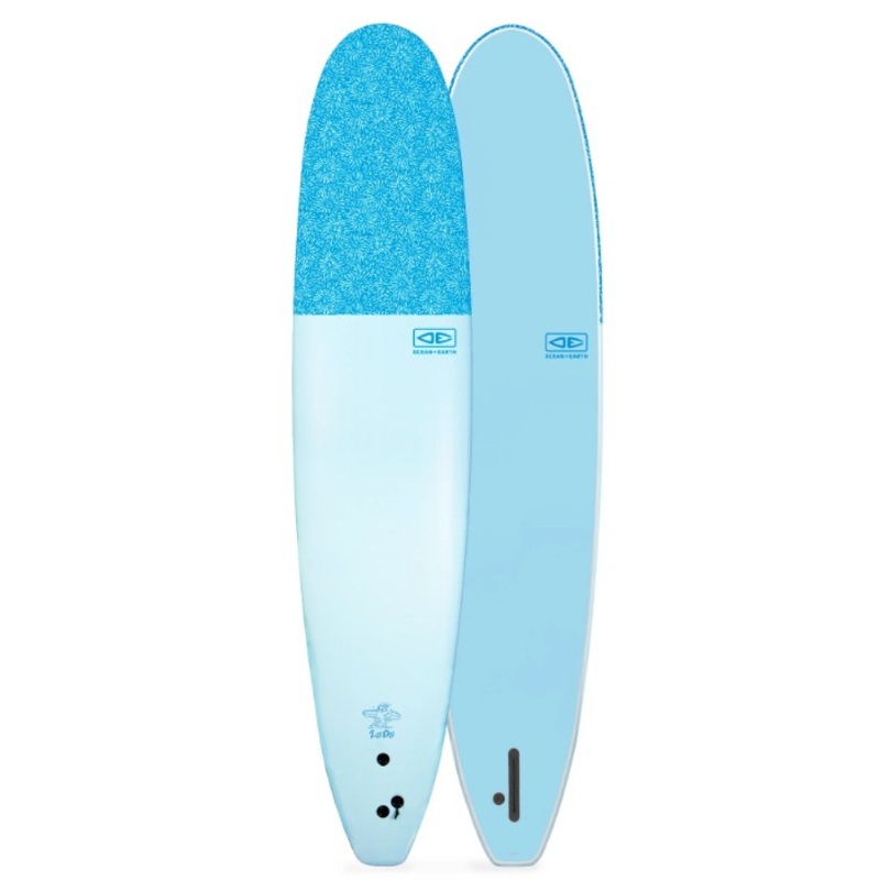 OCEAN AND EARTH 9'0 LOG DOG SINGLE FIN SOFTBOARD