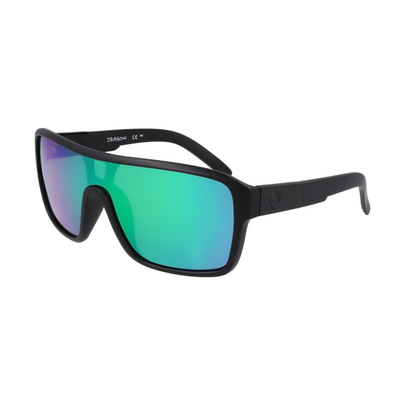 Dragon Remix Matte Black / LL Green Ion Polar Sunglasses