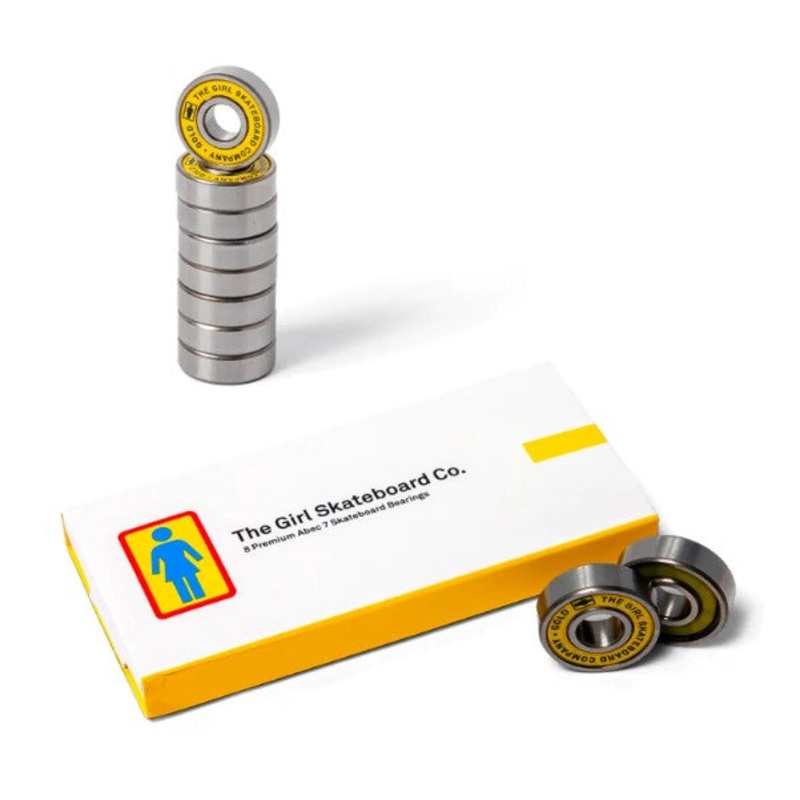 Girl Gold Abec 7 Bearings Set