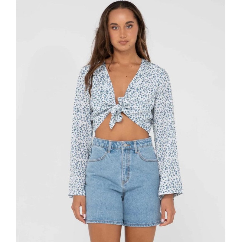 Rusty Balnear Tie Front Shirt - Sum23