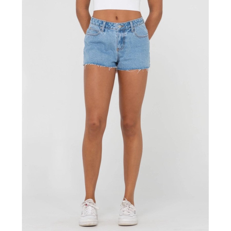 Rusty Malta Low Rise Denim Shorts - Sum23