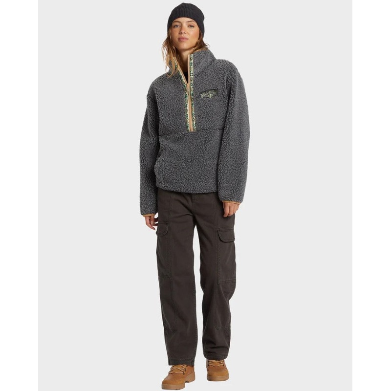 Billabong Horizon Mock Neck Polar Fleece Crew - Win25