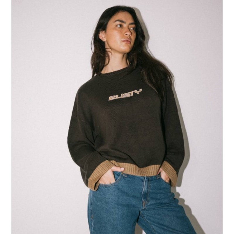 Rusty Rider Relaxed Crew Neck Knit - Win25